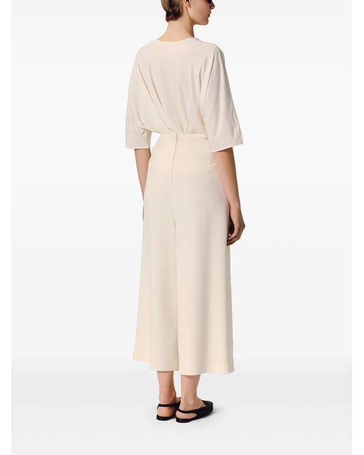 FFORME White Pat Cropped Trousers