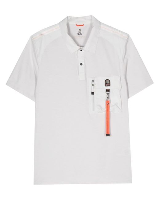Parajumpers White Rescue Panelled Polo Shirt for men