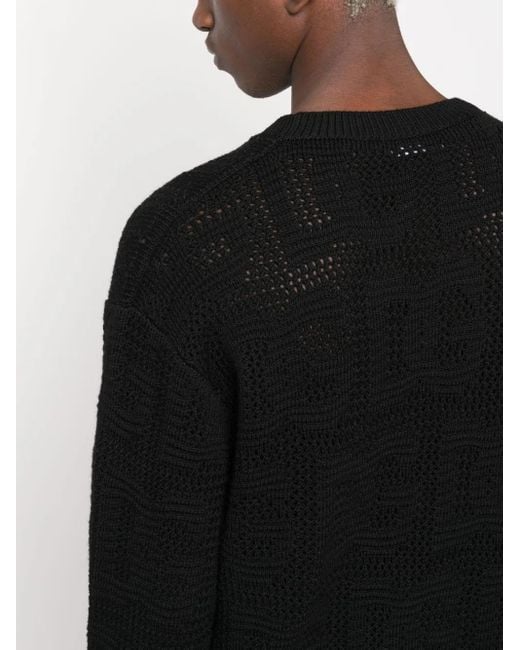 Dolce & Gabbana Black Round Neck Pullover for men