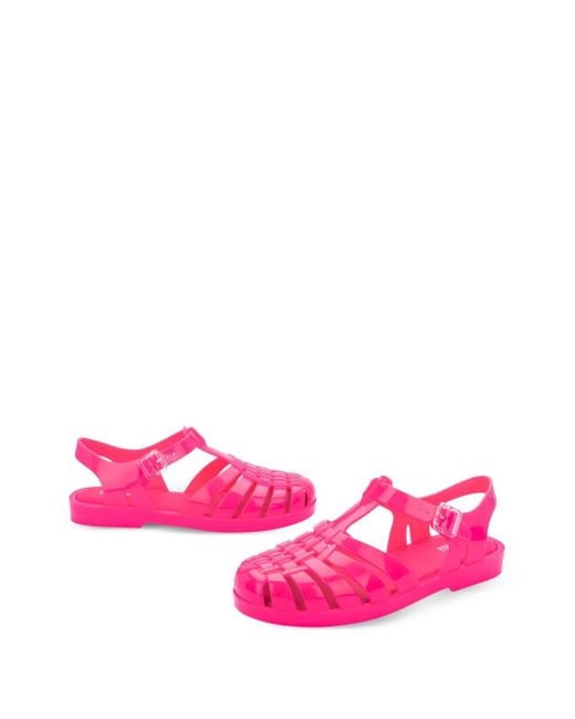 Melissa Pink Strappy Open-Toe Sandals