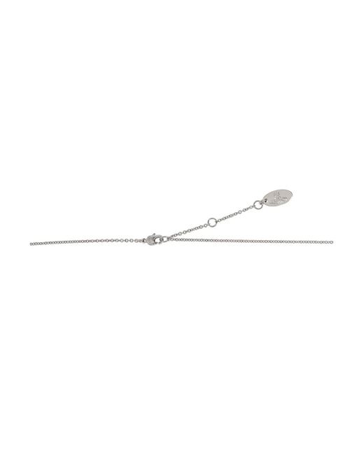Vivienne Westwood White Feodora Pendant Necklace