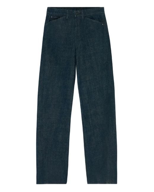 Lemaire Blue Twisted Five-Pocket Jeans
