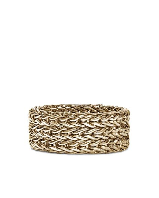 John Hardy Metallic 14Kt Rata Chain Ring
