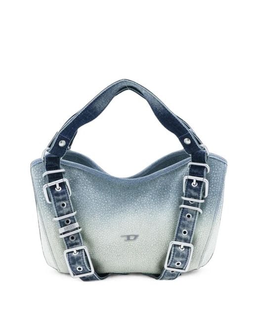 DIESEL Blue D-One-Small Top-Handle Bag