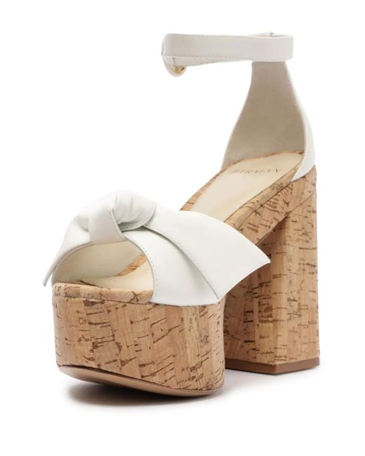 Alexandre Birman White Maxi Clarita Sandalen 120mm