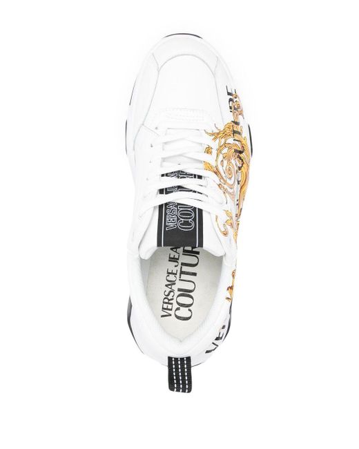 Versace Jeans Couture Sneakers Met Logoprint in het Metallic voor heren |  Lyst NL