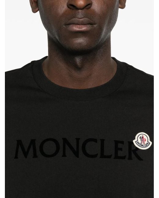 Moncler Black T-Shirt for men