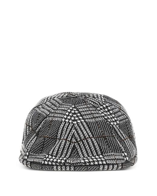 Kangol Gray Pattern Flexfit Flat Cap for men