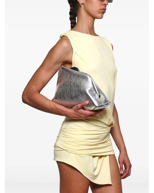The Attico Gray Day Off Clutch Bag