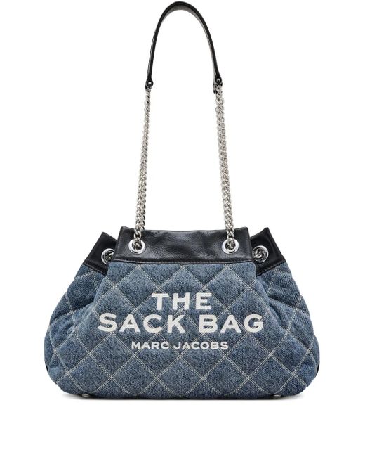 Marc Jacobs Blue Quilted Denim Shoulder Bag