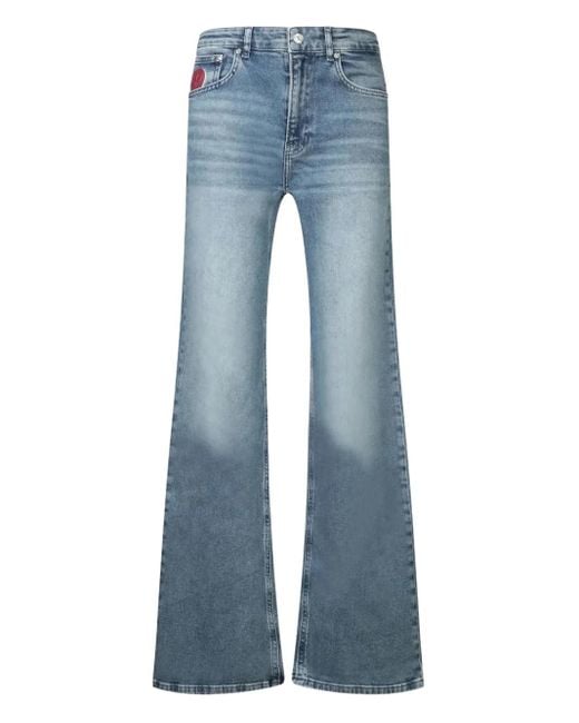 Moschino Blue Jeans mit Logo-Patch