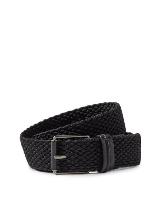 Zegna Black Rayon Belt for men