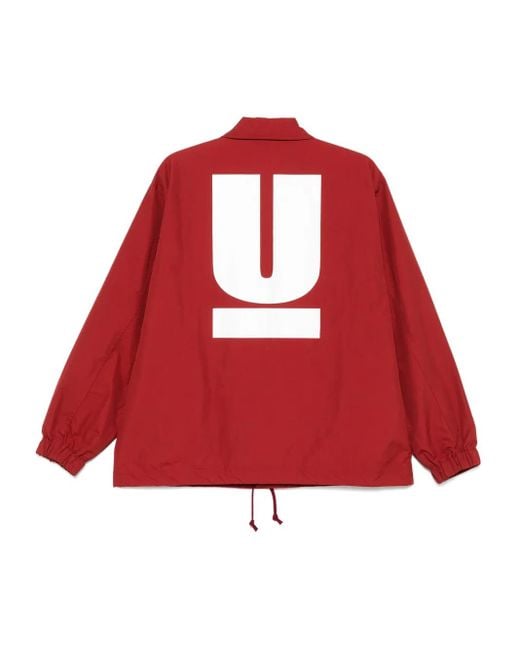 Undercover Red Logo-Print Lightweight Jacket for men