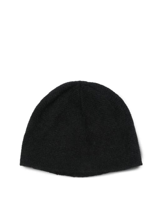 Our Legacy Black Ribbed-Knit Beanie for men