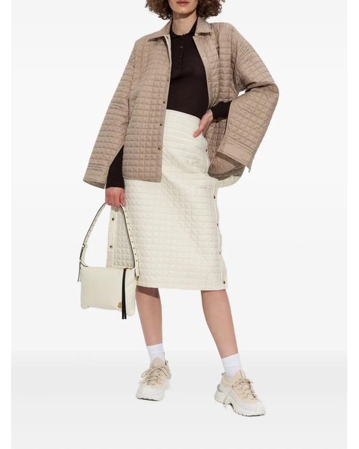 Moncler Natural Polyester Skirt