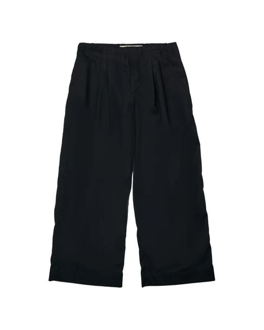 Meta Campania Collective Black Trace Pleated Trousers for men