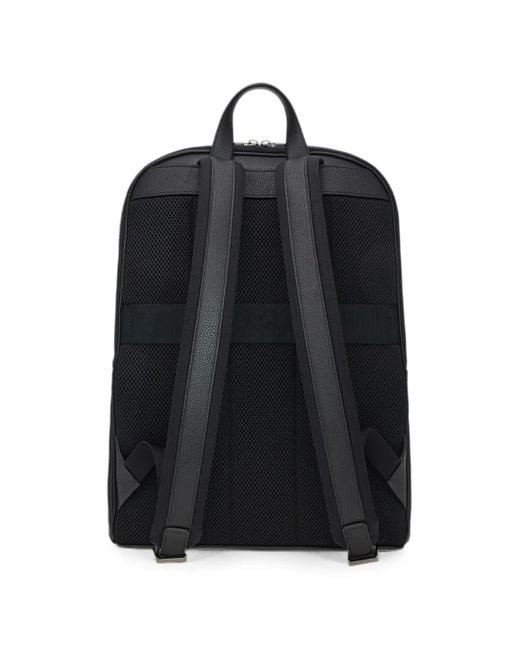 Ferragamo Black Monogram Backpack for men