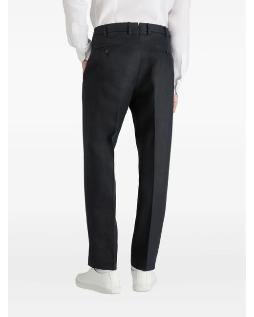 Incotex Hose Aus Leinen in Blue für Herren