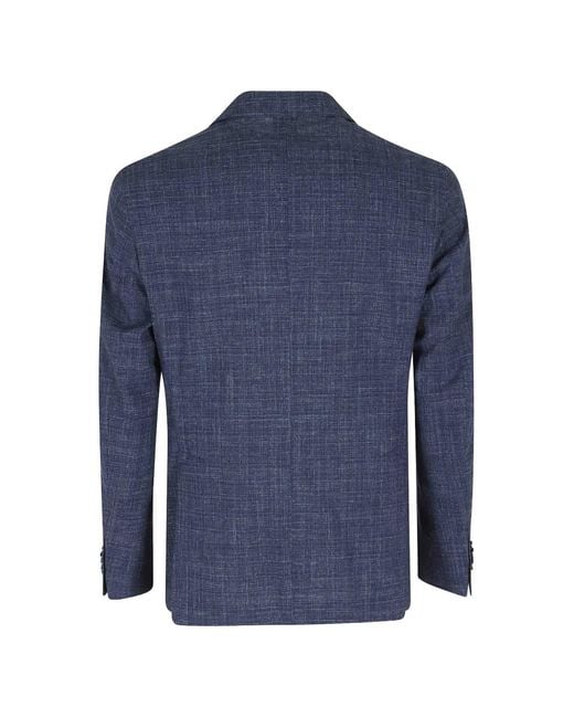 L.b.m. 1911 Blue Jack Patch-Pocket Single-Breasted Blazer for men