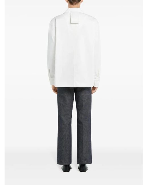 Courreges White Chest-Pocket Shirt for men