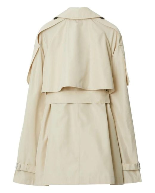 Burberry Natural Silk Short Trench Coat