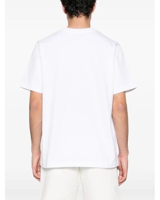 Casablanca White "Casa Way Orchid Print" Classic T-Shirt for men