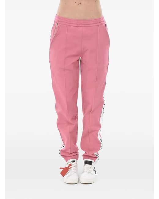 Givenchy Pink Logo-Tape Track Pants