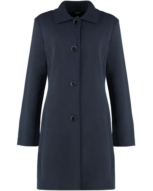 Ralph Lauren Blue Single-Breasted Coat
