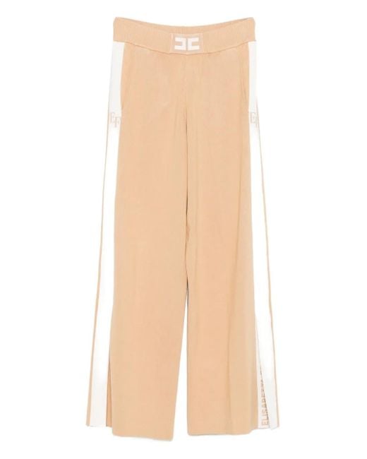 Pantalon De Jogging À Logo Elisabetta Franchi en coloris Natural