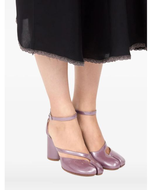 Maison Margiela Pink 80Mm Ankle-Strap Pumps