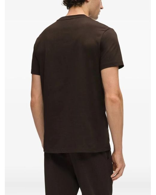 Karl Lagerfeld Black Crew-Neck T-Shirt for men