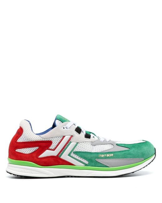 Meteor Runner colour-block sneakers di Lanvin in Green da Uomo