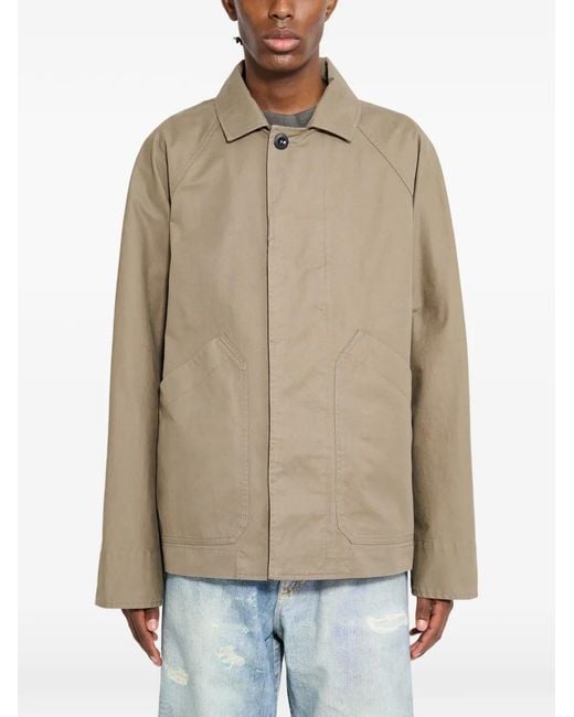 Margaret Howell Natural Veste Raglan En Coton for men