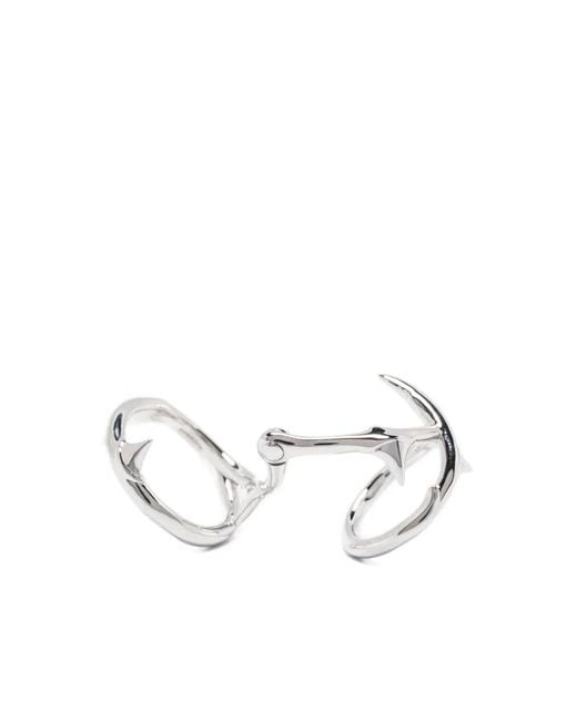 Shaun Leane White Rose Thorn Hinged Ring