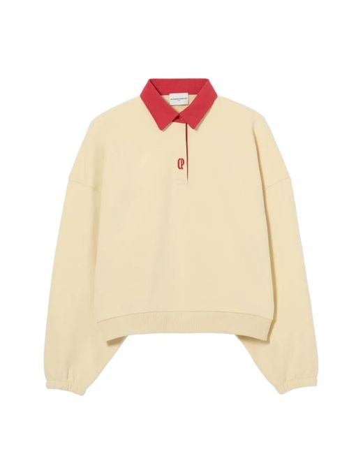 Claudie Pierlot Natural Oversized Cotton Sweatshirt