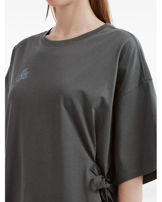 Musium Div. Gray Graphic Tie T-Shirt