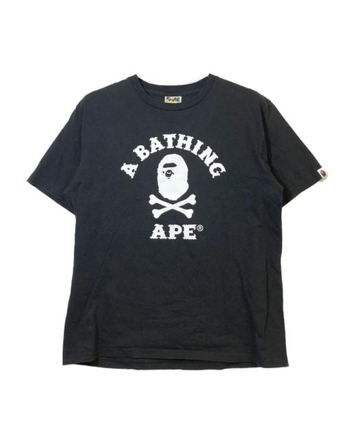 Camiseta Captain Ape Crossbone A Bathing Ape de hombre de color Black