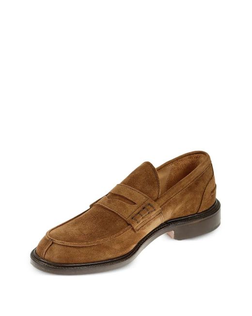 Tricker's Brown Suede Loafers for men