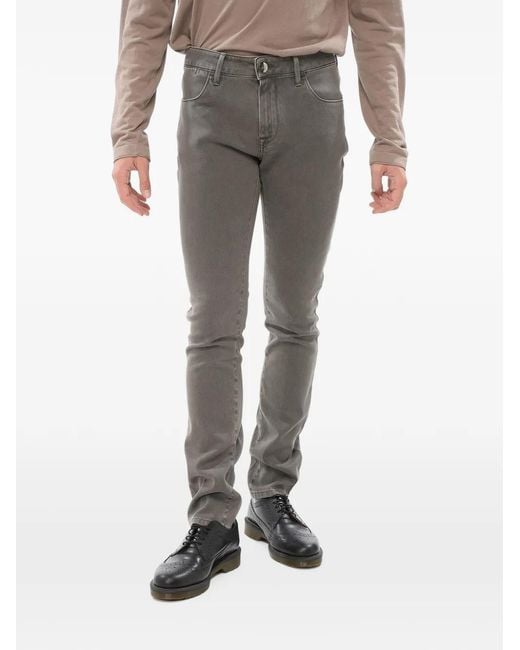 Vaqueros Slim Corneliani de hombre de color Gray