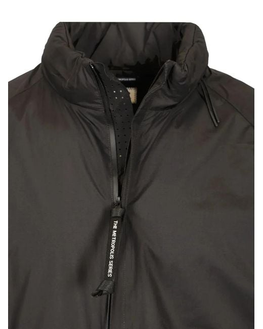 C P Company Black Zip Fastening Flap Pockets Jacket for men