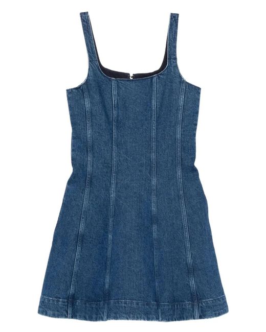 Robe En Jean À Encolure Carrée Maje en coloris Blue