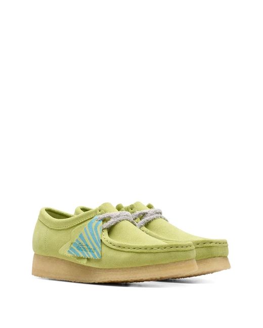 Clarks Green Wallabee Derby Shoes