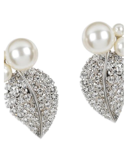 Jennifer Behr White Blanca Earrings