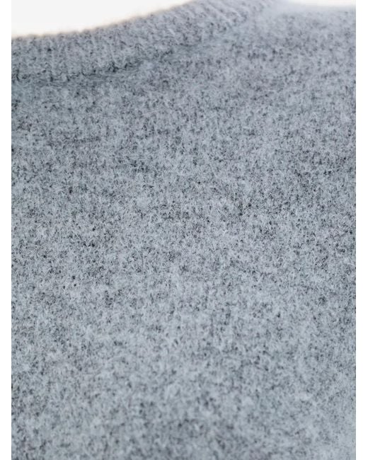 Gestuz Gray Alphagz Crew-Neck Sweater