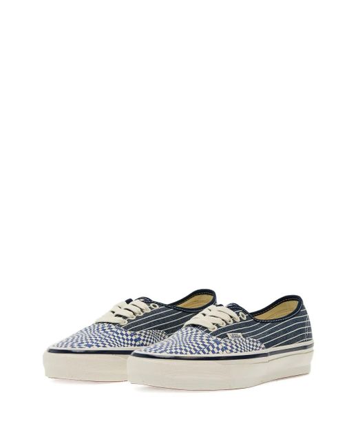 Vans Blue Authentic Printed Low-Top Sneakers