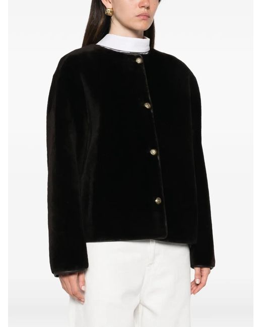 Arma Black Gloria Reversible Shearling Jacket