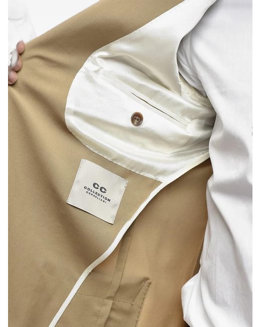 Corneliani Natural Single-Breasted Patch-Pocket Blazer for men