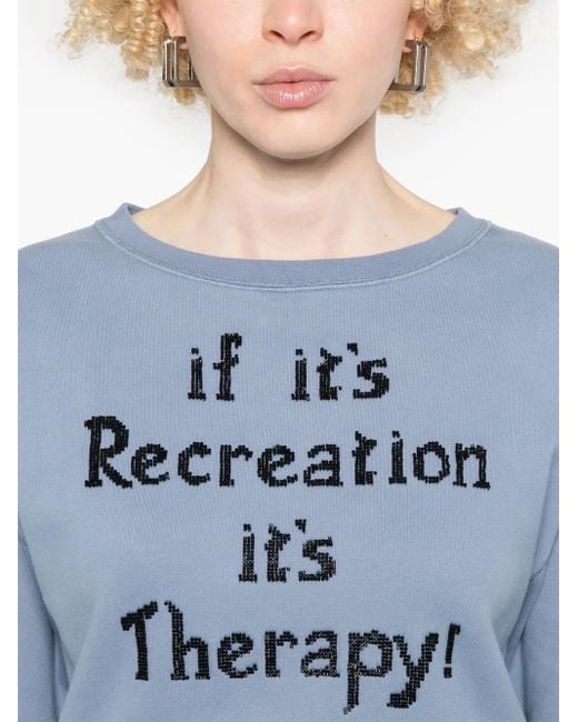 Bode Blue Recreation Sweatshirt