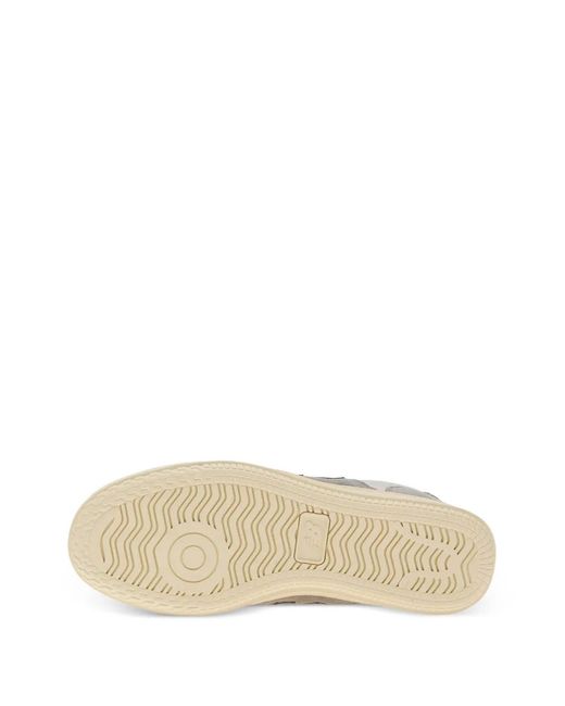 New Balance White T500 Suede Leather Sneakers for men