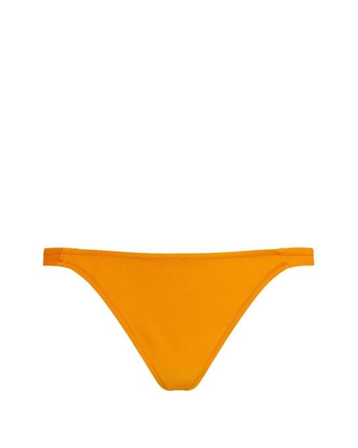 Vilebrequin Orange Tanga Bikini Bottoms